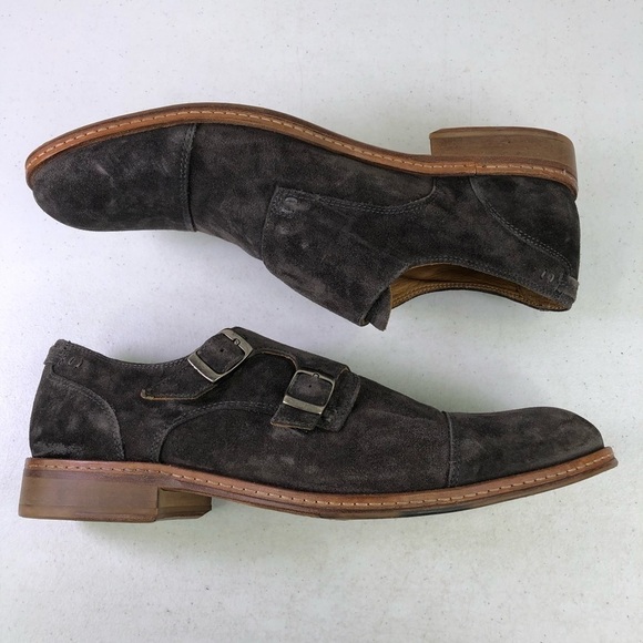 John Varvitos Men’‘s Monaco Monk Strap Oxford Shoes Sz 9.5 Suede $498 main image 3